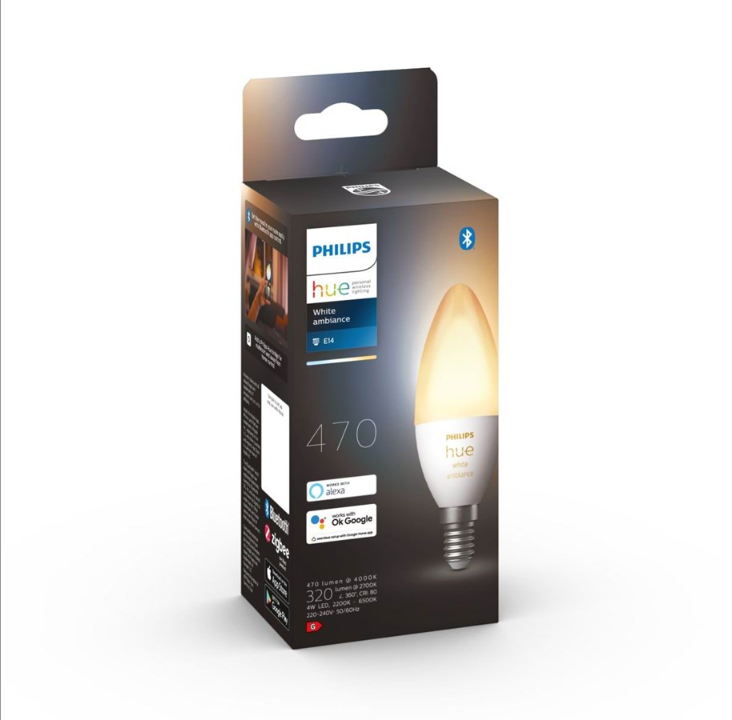 Philips Hue White Ambiance E14 B39 Chandelier - 1-Pack