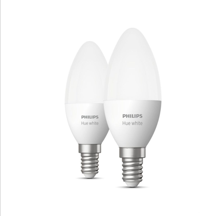 Philips Hue White E14 B39 Chandelier - 2-Pack