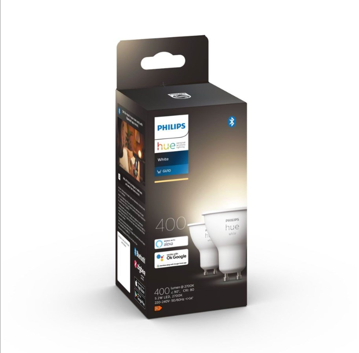 Philips Hue White Gu10 Spotlight - 2-Pack