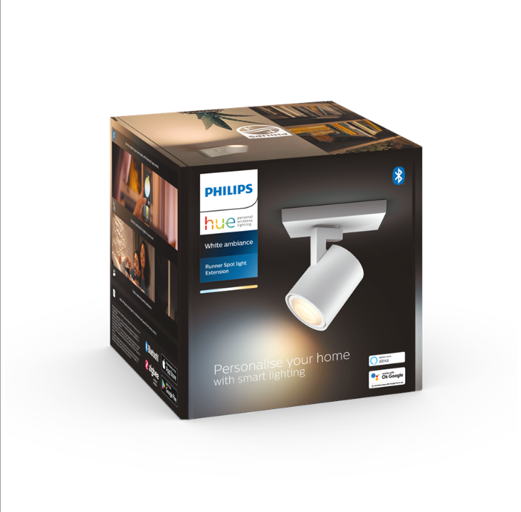 Philips Hue RunWhen Single Spotlight - White - Without Dimmer Switch