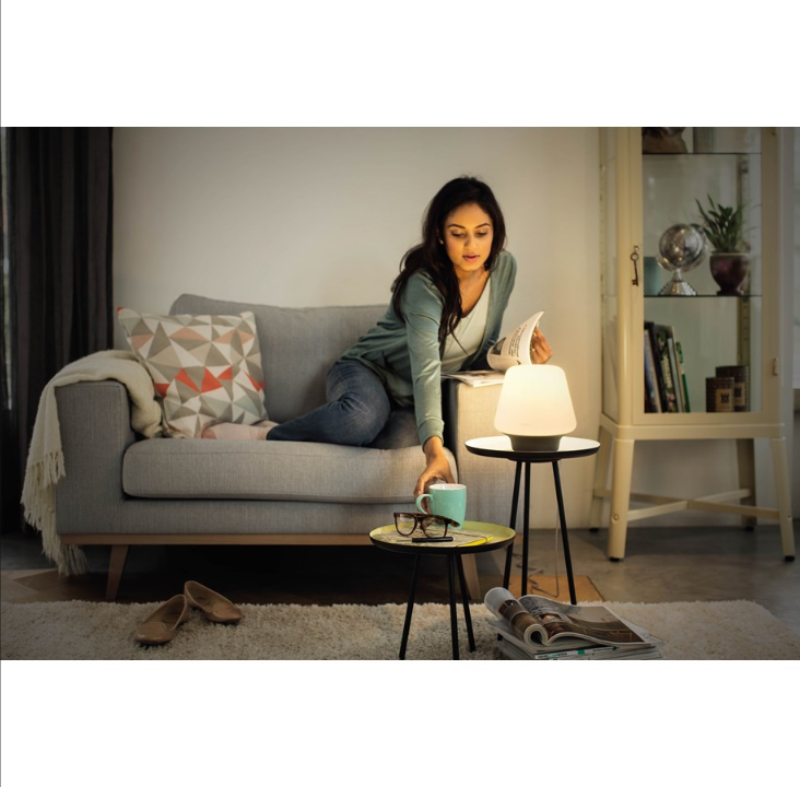 Philips Hue Wellness Table Lamp - White - With Dimmer Switch