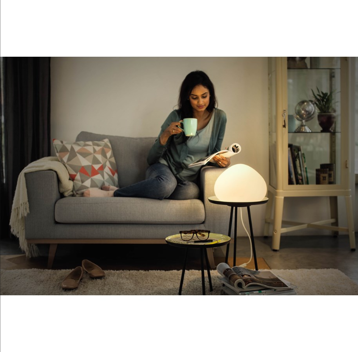 Philips Hue WellNer Table Lamp - White - With Dimmer Switch