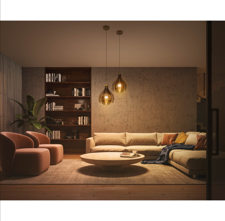 Philips Hue White Ambiance A60 E27 1100 Lumen - حزمة المبتدئين مع 3 مصادر للضوء