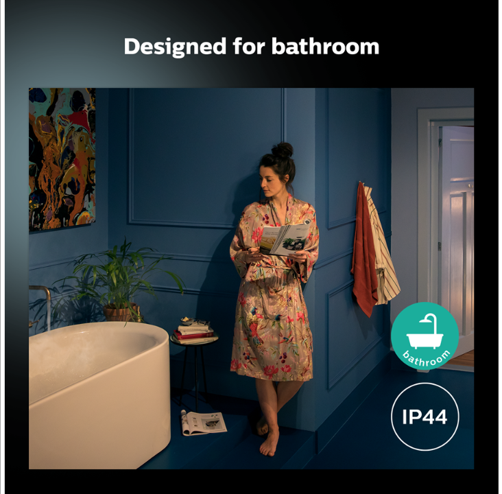 Philips Hue Adore Up-And-When Mirror Lamp For Bathroom - Chrome