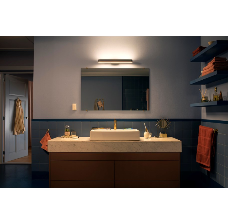 Philips Hue Adore Up-And-When Mirror Lamp For Bathroom - Chrome