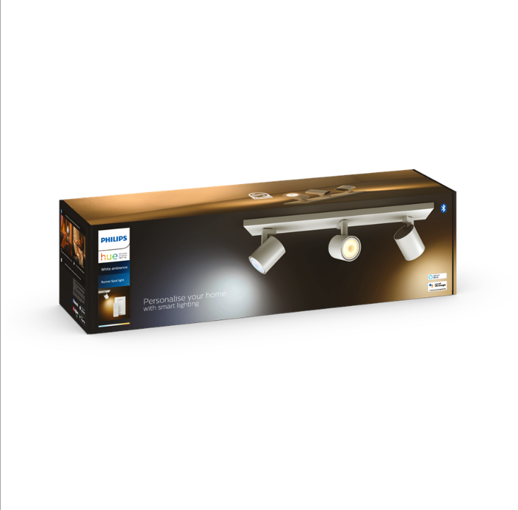 Philips Hue RunWhen Triple Spotlight - White - With Dimmer Switch