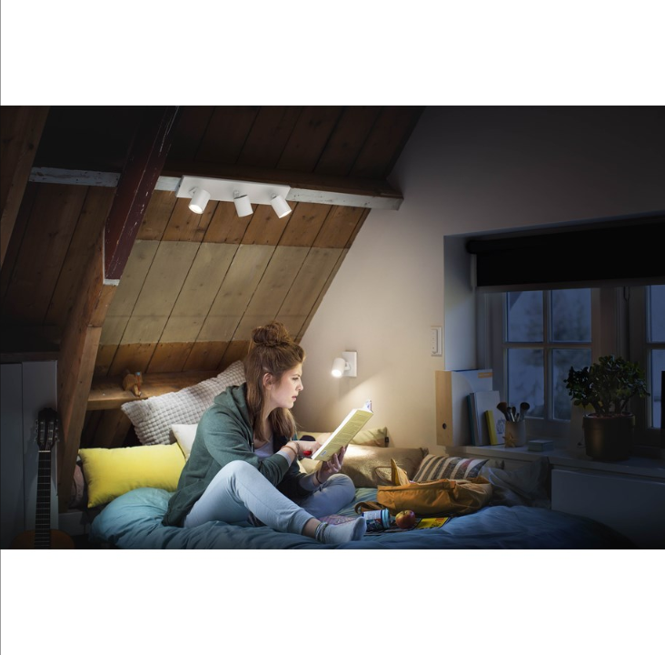 Philips Hue RunWhen Triple Spotlight - White - With Dimmer Switch