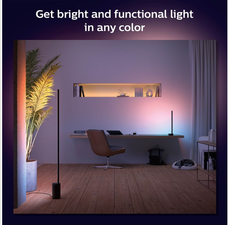 Philips Hue Gradient Signe More Colored Table Lamp - Black