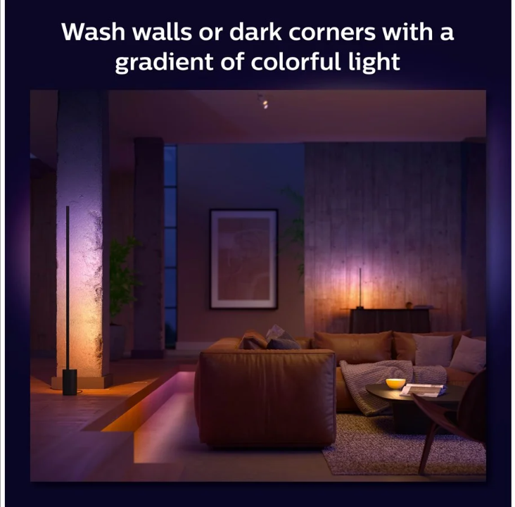 Philips Hue Gradient Signe More Colored Table Lamp - Black