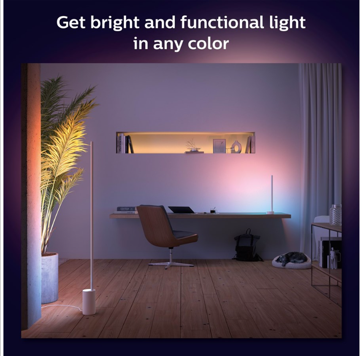 Philips Hue Gradient Signe More Colored Floor Lamp - White