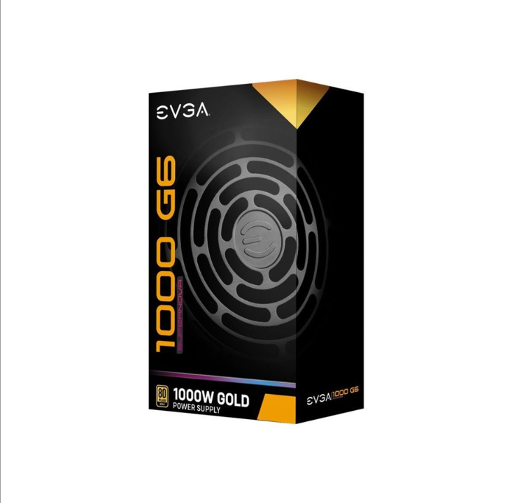 EVGA SuperNOVA 1000 G6 电源 - 1000 瓦 - 135 毫米 - 80 Plus 金奖证书