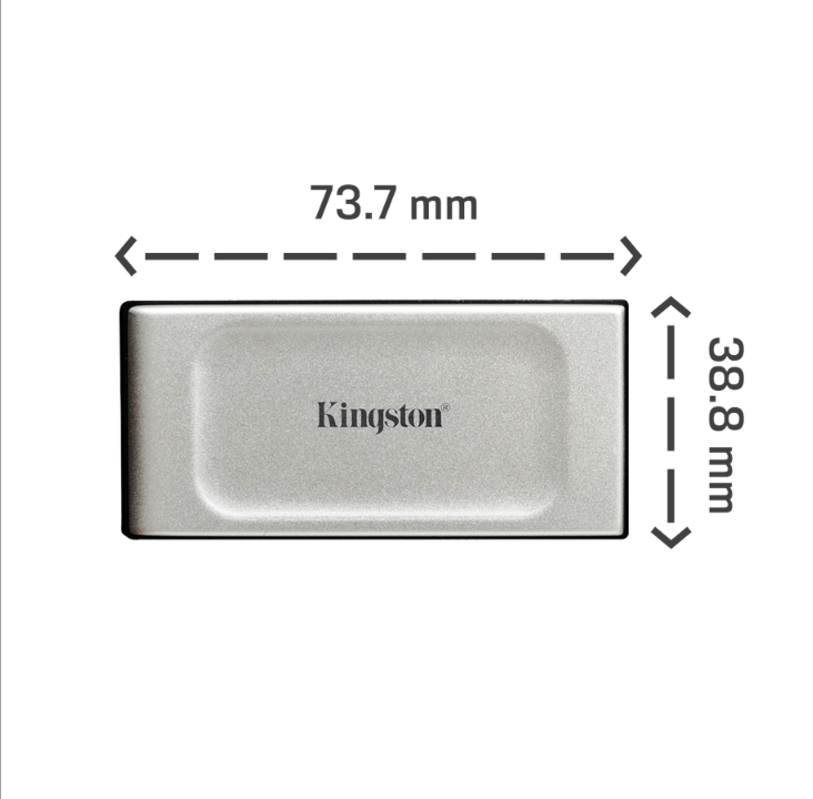 Kingston XS2000 Portable SSD - 2TB - External SSD - USB-C