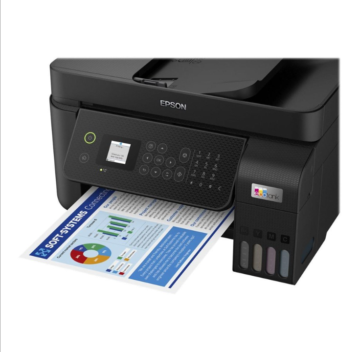 Epson EcoTank ET-4800 - Multifunction - WiFi - Refillable Inkjet printer Multifunction with fax - Color - Ink