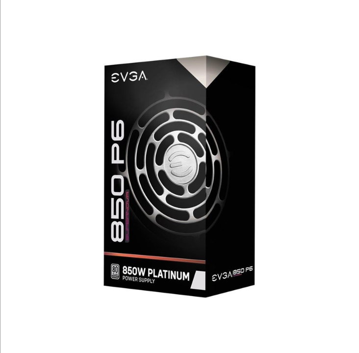 مزود طاقة EVGA SuperNOVA 850 P6 - 850 وات - 135 ملم - شهادة 80 بلس البلاتينية