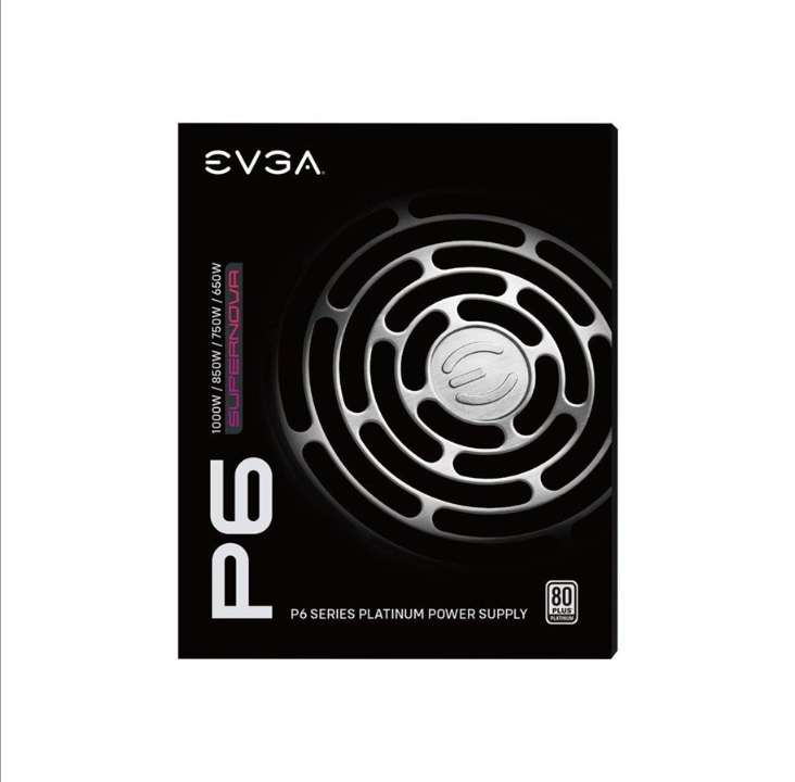 EVGA SuperNOVA 850 P6 power supply - 850 Watt - 135 mm - 80 Plus Platinum certificate