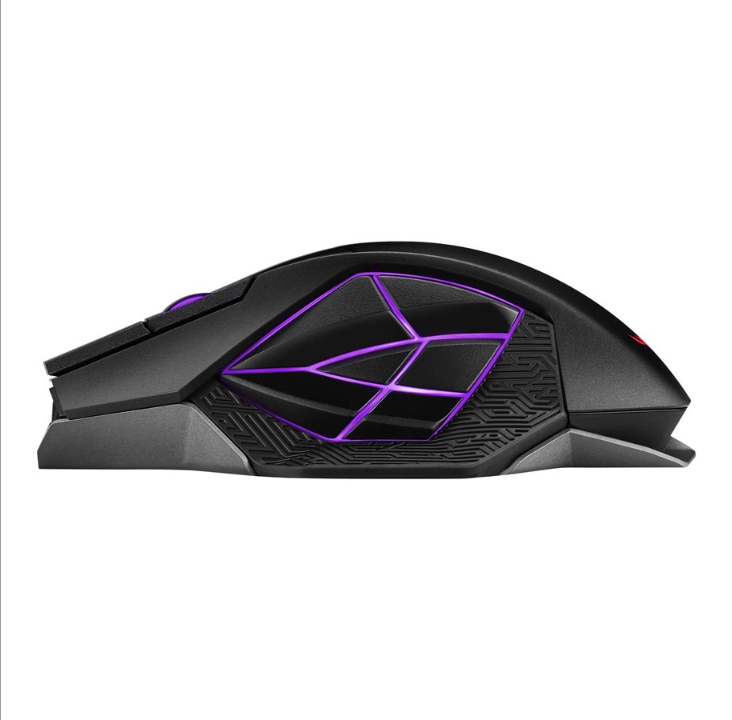 ASUS ROG Spatha X - ماوس ألعاب - بصري - 12 زر - أسود مع ضوء RGB