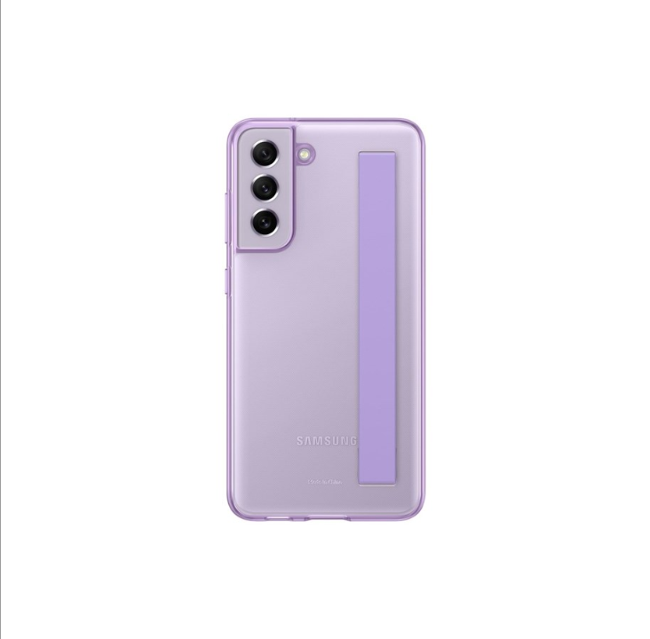 Samsung Galaxy S21 FE Clear Strap Cover - Lavender