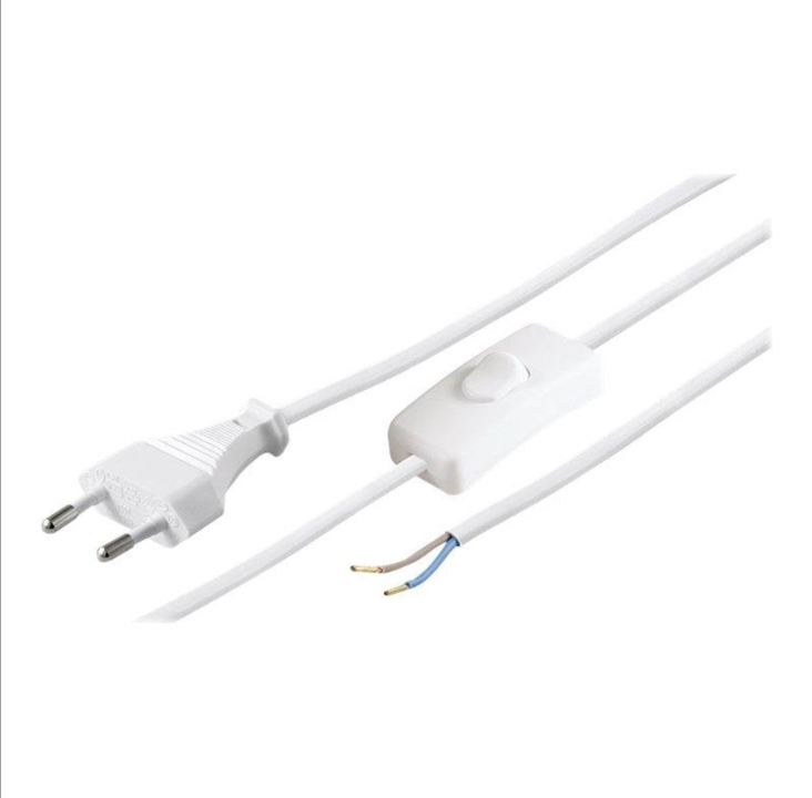Pro Euro cord for assembly with switch 1.5 m white