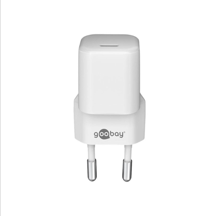 Goobay USB-Câ¢ PD (Power Delivery) Fast Charger nano (20W) white