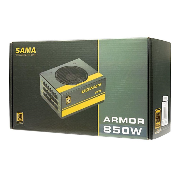 Inter-Tech SAMA FTX-850-B Armor power supply - 850 Watt - 120 mm - 80 Plus Gold certificate