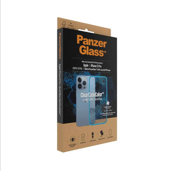 PanzerGlass Apple iPhone 13 Pro AntiBacterial ClearCase - Bondi Blue