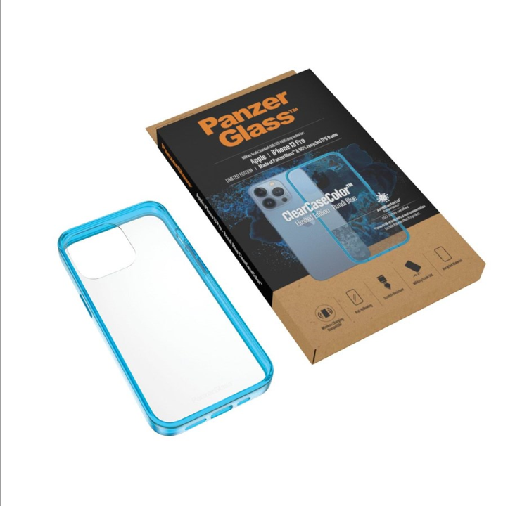 PanzerGlass Apple iPhone 13 Pro AntiBacterial ClearCase - Bondi Blue