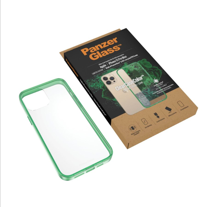 PanzerGlass Apple iPhone 13 Pro Max AntiBacterial ClearCase - Lime