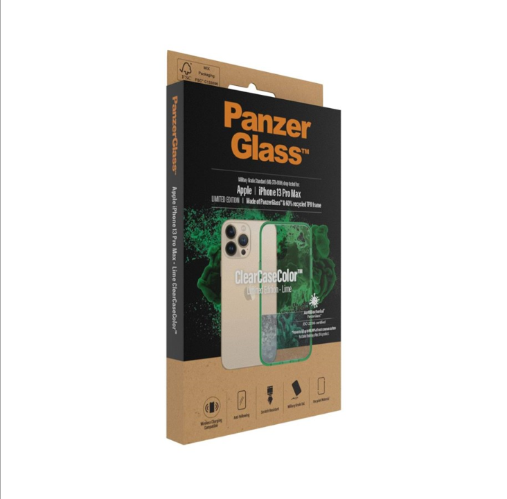 PanzerGlass Apple iPhone 13 Pro Max AntiBacterial ClearCase - Lime