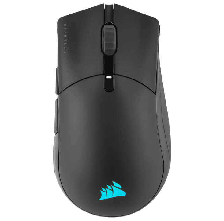 Corsair Saber RGB Pro Champion Wireless - Gaming mouse - Optic - 7 buttons - Black with RGB light