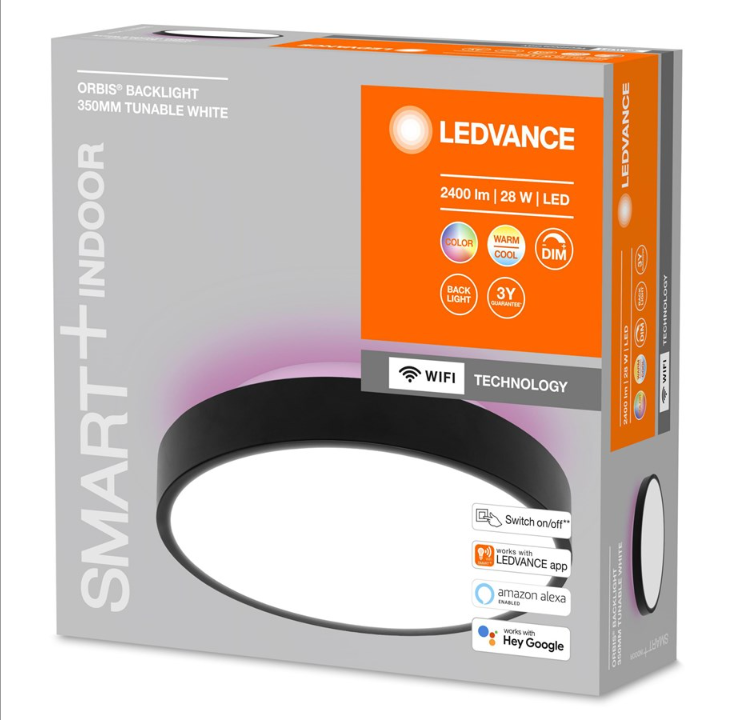 LEDVANCE SMART+ Orbis Backlite round 35cm 1500lm 25W RGBTW s