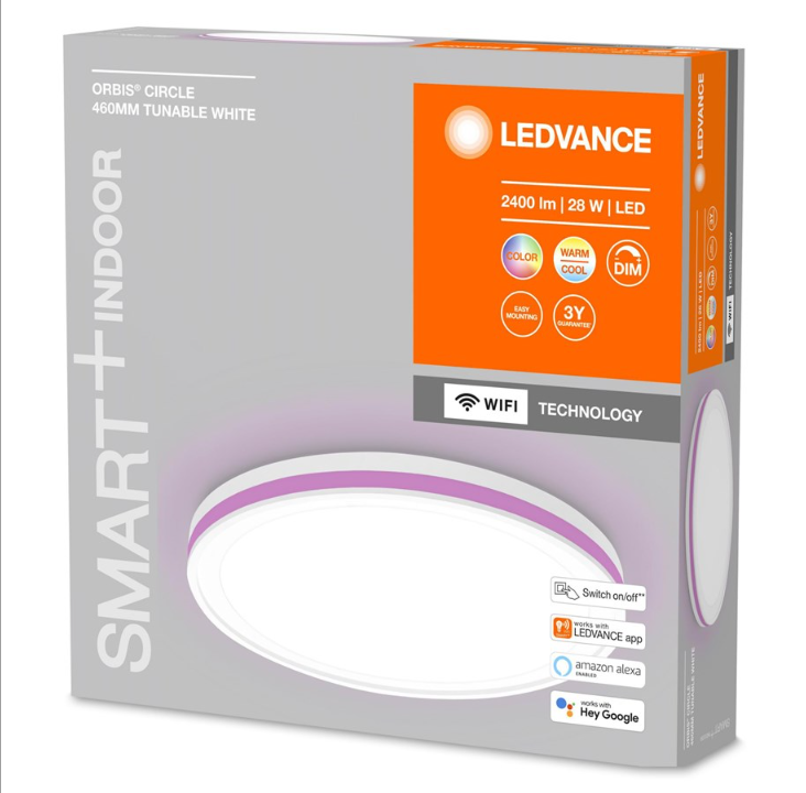 LEDVANCE SMART+ Orbis Circle 46cm 1500lm 36W RGBTW white WiF