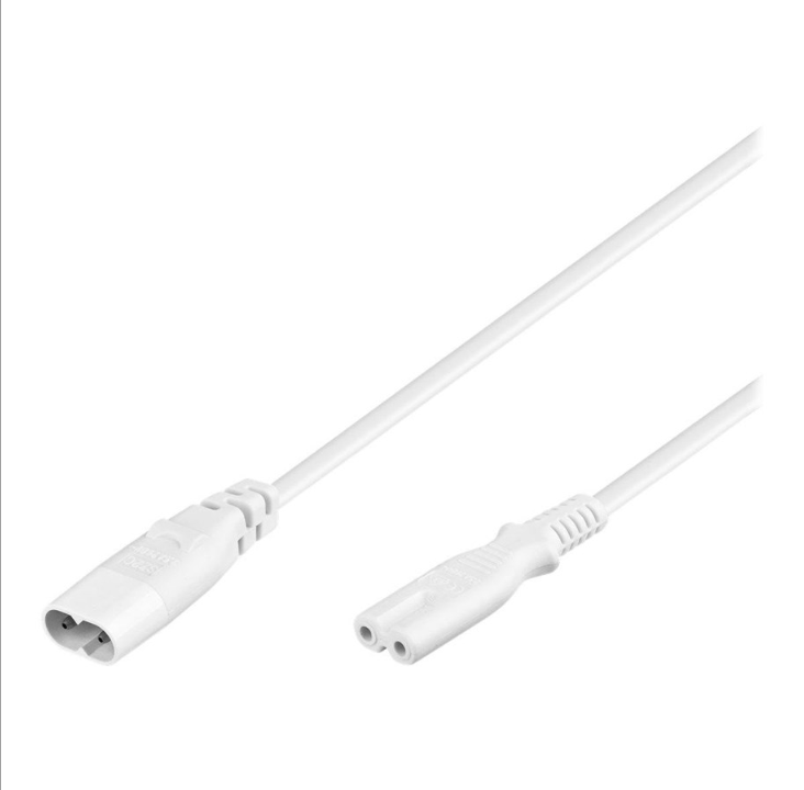 Pro Extension cord C7/C8 2 m white