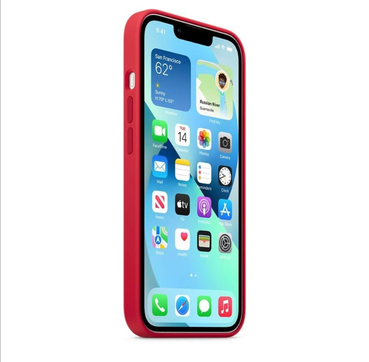 Apple iPhone 13 Silicone Case with MagSafe â (PRODUCT)RED