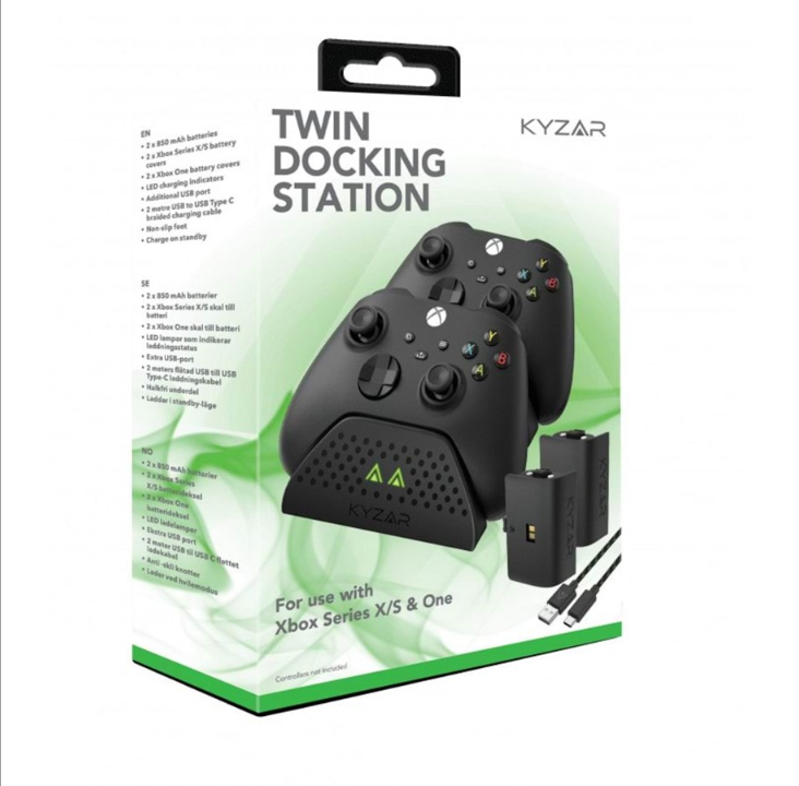 Kyzar Twin Docking Station for Xbox Series X/S - Accessories for game console - Microsoft Xbox One