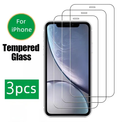 3Pcs Full Cover Screen Protector With Tempered Glass For IPhone14/14Plus/14Pro/14Pro Max,iPhone13/13Mini/13Pro/13Pro Max,iPhone12/12Mini/12Pro/12Pro Max,iPhone11/11Pro/11Pro Max,iPhoneX/XS/XS Max,iPhone 8/8Plus/7/7Plus,iphone SE