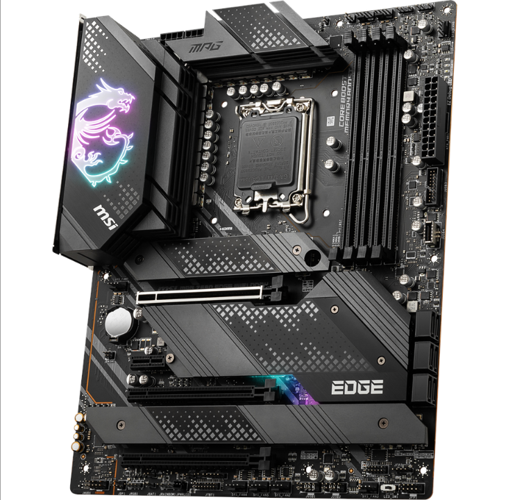 اللوحة الأم MSI MPG Z690 EDGE WIFI DDR4 - Intel Z690 - مقبس Intel LGA1700 - ذاكرة الوصول العشوائي DDR4 - ATX