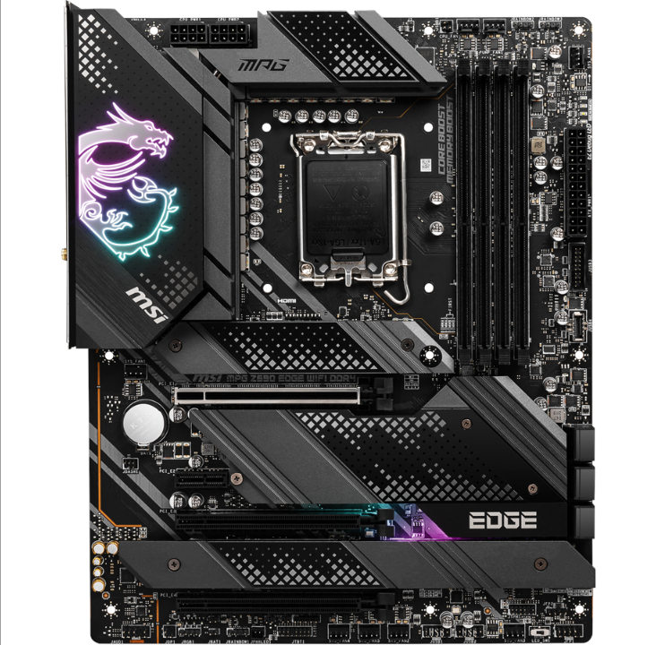 اللوحة الأم MSI MPG Z690 EDGE WIFI DDR4 - Intel Z690 - مقبس Intel LGA1700 - ذاكرة الوصول العشوائي DDR4 - ATX