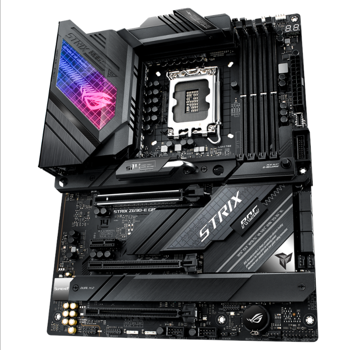 اللوحة الأم ASUS ROG STRIX Z690-E GAMING WIFI - Intel Z690 - مقبس Intel LGA1700 - ذاكرة الوصول العشوائي DDR5 - ATX