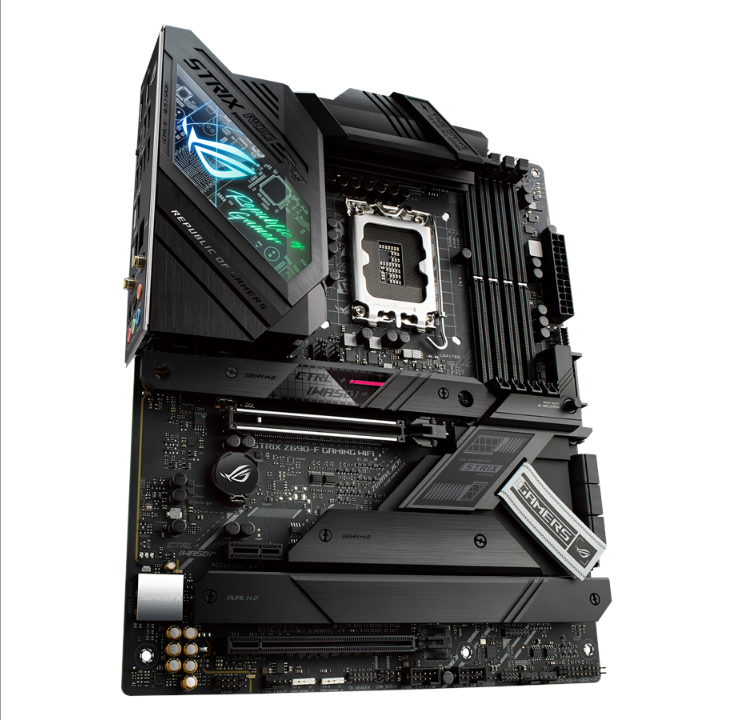 اللوحة الأم ASUS ROG STRIX Z690-F GAMING WIFI - Intel Z690 - مقبس Intel LGA1700 - ذاكرة الوصول العشوائي DDR5 - ATX