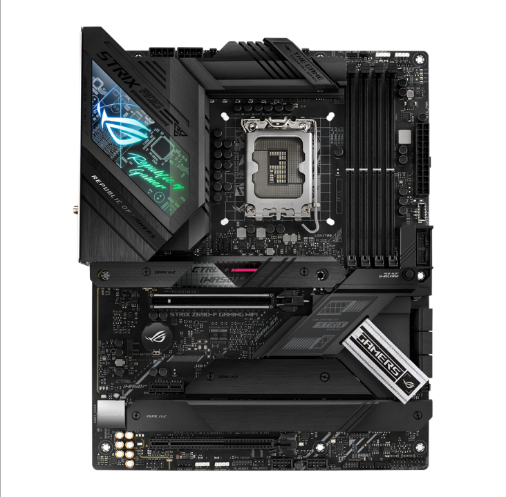 اللوحة الأم ASUS ROG STRIX Z690-F GAMING WIFI - Intel Z690 - مقبس Intel LGA1700 - ذاكرة الوصول العشوائي DDR5 - ATX