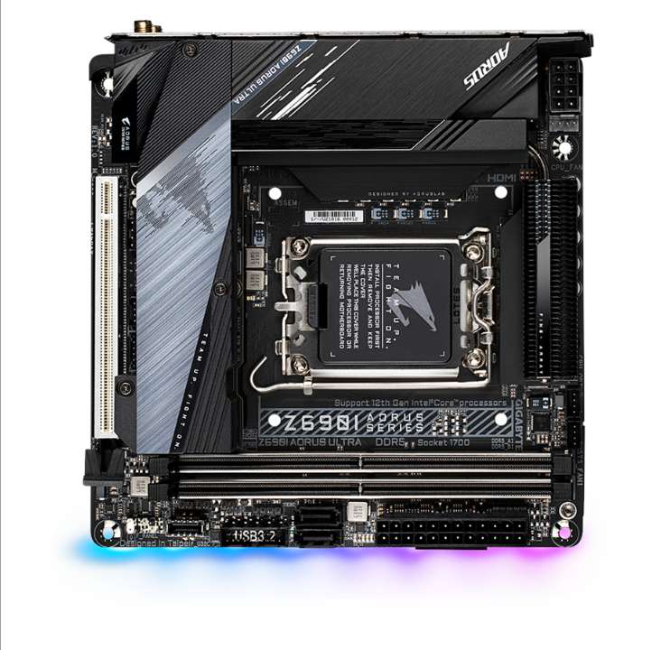 GIGABYTE Z690I AORUS ULTRA Motherboard - Intel Z690 - Intel LGA1700 socket - DDR5 RAM - Mini-ITX