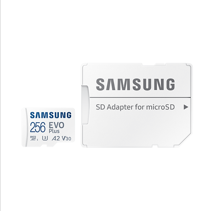 Samsung EVO Plus microSD/SD - 130MB/s - 256GB