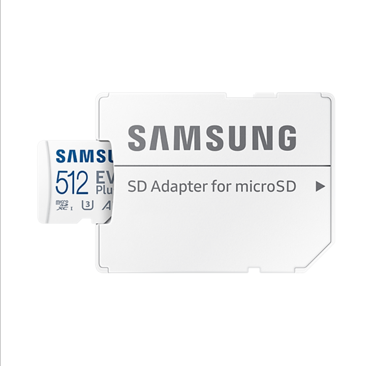 Samsung EVO Plus microSD/SD - بسرعة 130 ميجابايت/ثانية - 512 جيجابايت