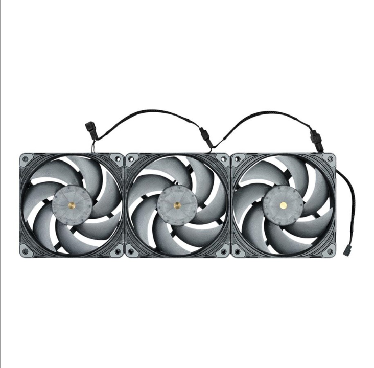 Phanteks T30-120 - 3 pack - Chassis fan - 120mm - Gray - 40 dBA