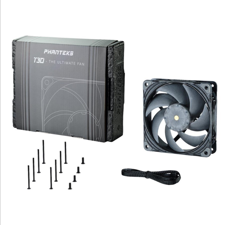 Phanteks T30-120 - Chassis fan - 120mm - Gray - 40 dBA