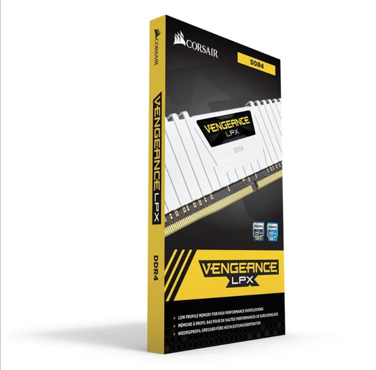 Corsair Vengeance LPX DDR4-3200 - 32GB - CL16 - Dual Channel (2 pcs) - Intel XMP - White