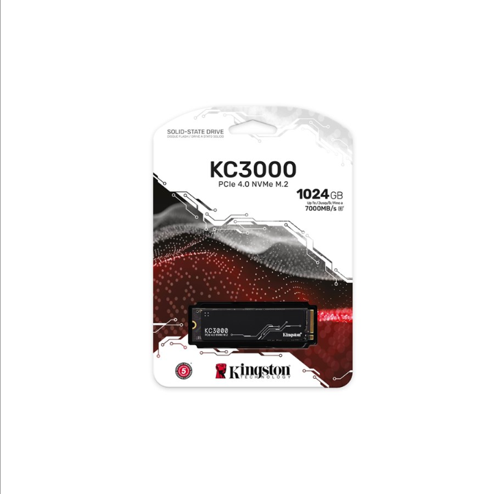 كينغستون KC3000 SSD - 1 تيرابايت - PCIe 4.0 - M.2 2280