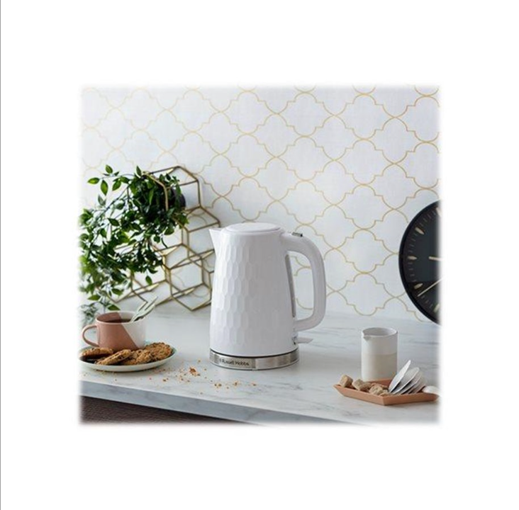 Russell Hobbs Rapid Boil Kettle Honey Comb - White 26050-70 - White - 2400 W