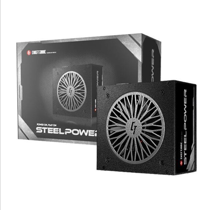 مزود طاقة من سلسلة Chieftec Chieftronic SteelPower - 750 وات - 120 مم - شهادة برونزية 80 بلس