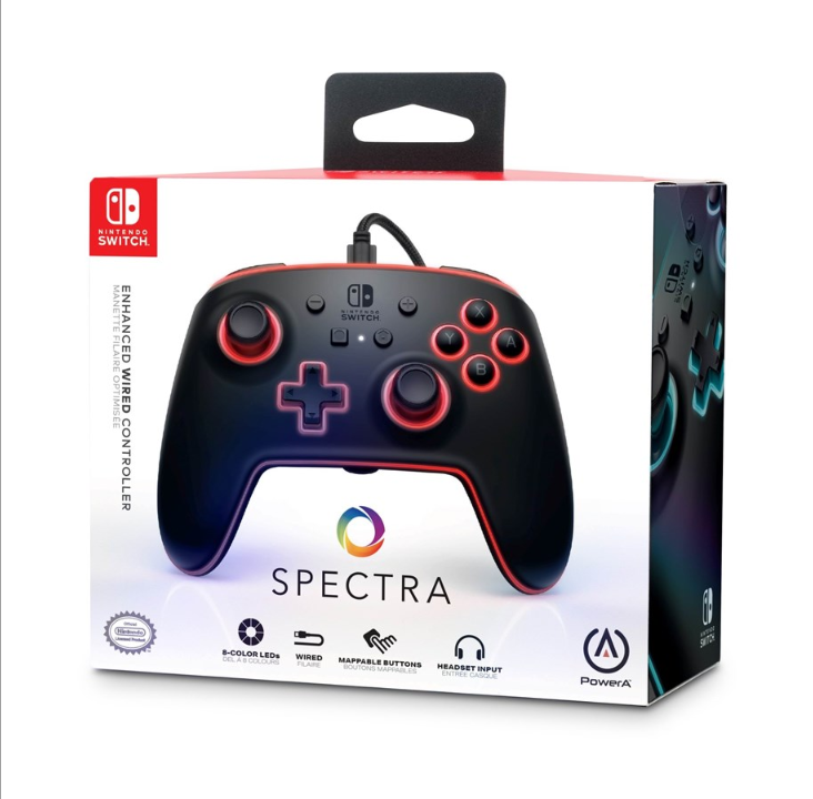 PowerA Spectra Enhanced Wired Controller for Nintendo Switch - Gamepad - Nintendo Switch